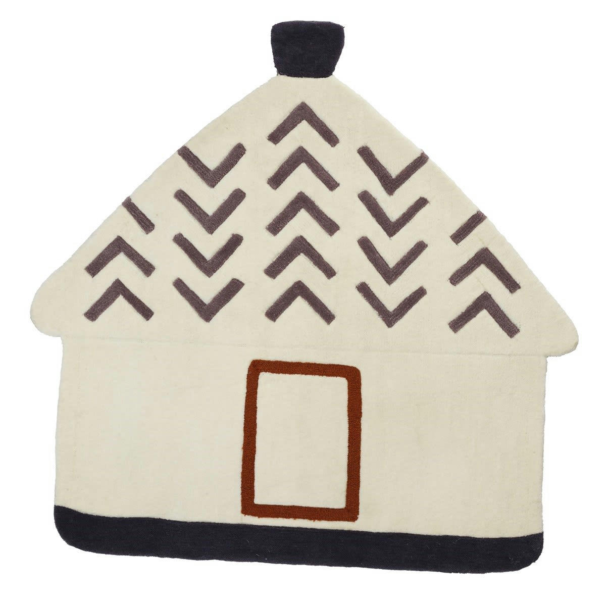 KENZA - Tapis De Chambre 90x90Cm en Acrylique Beige