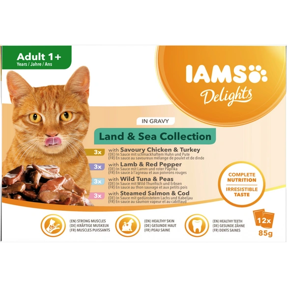 Katzen-Nassfutter »Delights«, 12 Stück, je 85 g