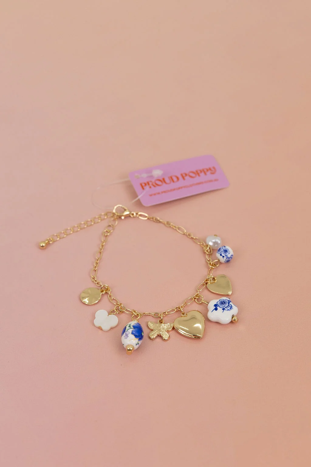 Multi Charm Locket Bracelet