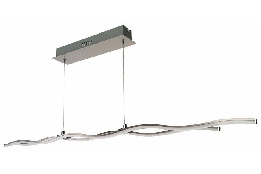 Lampa wisząca Wave Line szaro-aluminiowy LED 2x10W 3500K 1600lm Reality