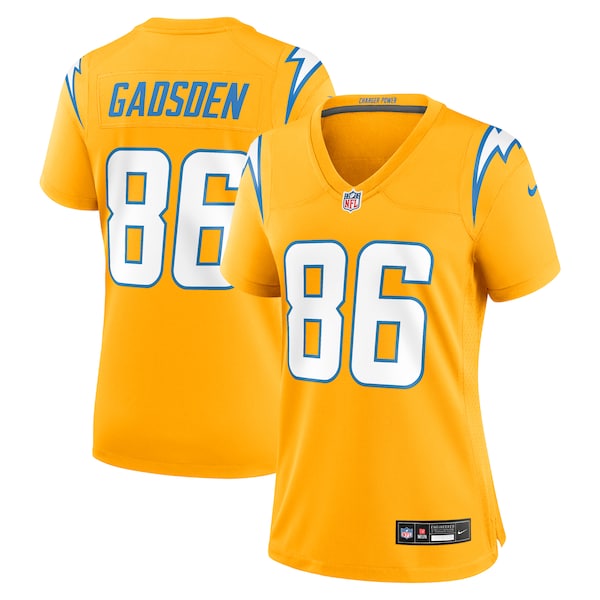 Oronde Gadsden Los Angeles Chargers Nike Women's Alternate Charger Power Game Jersey -  Gold/Navy/Powder Blue