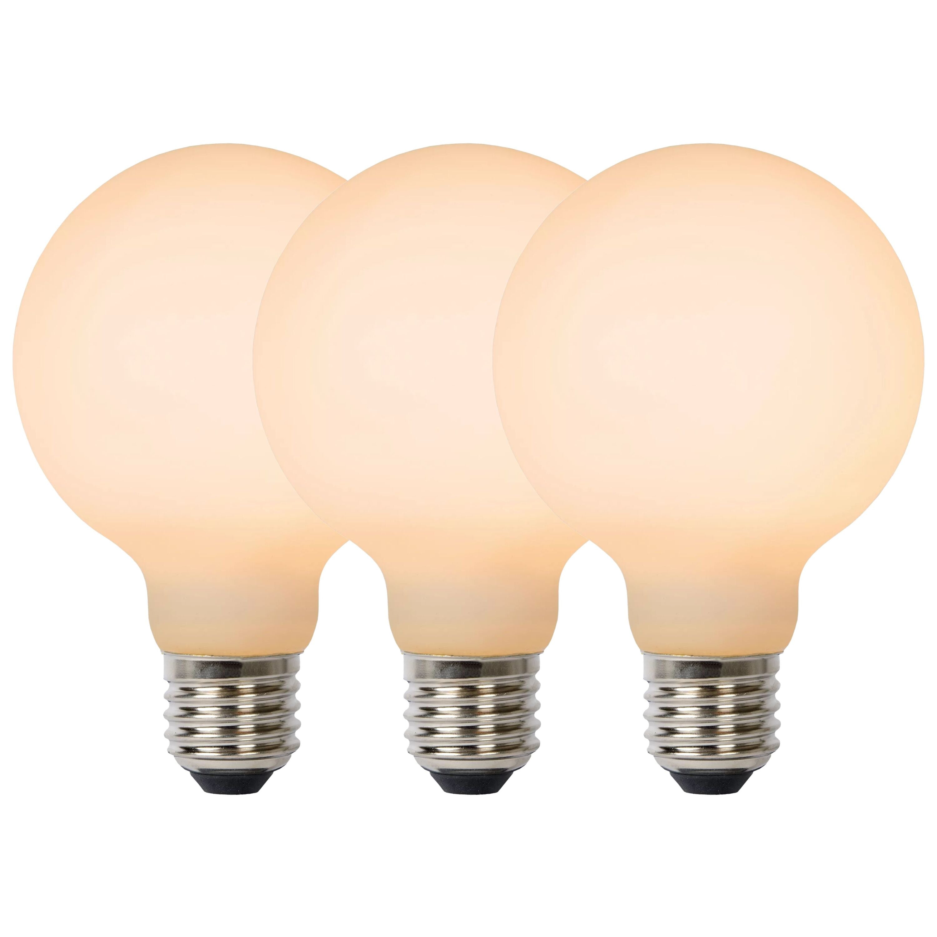 Lucide G125 Filament lamp - Opaal (set van 3)