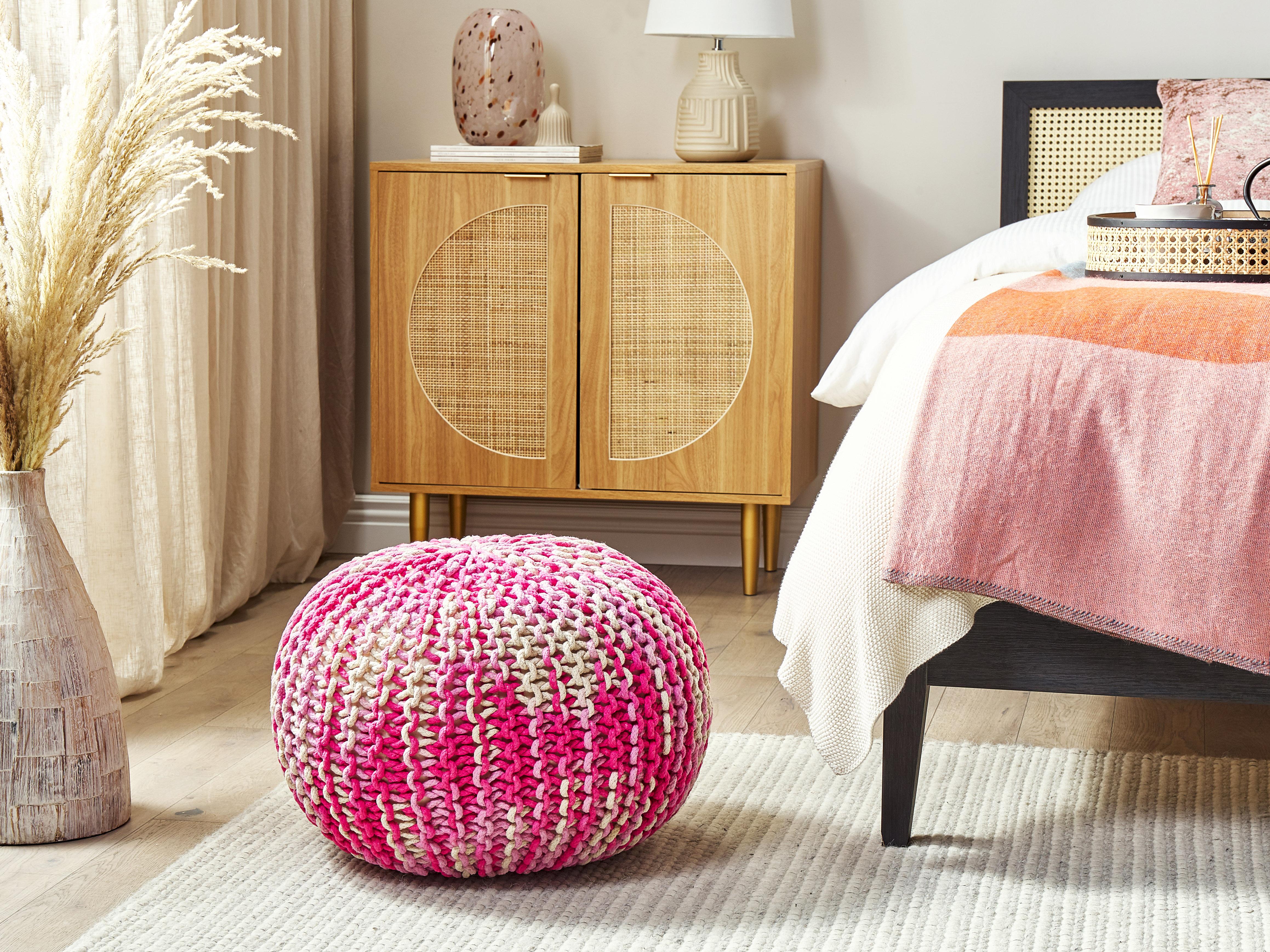 Pouffe CONRAD Cotton Pink