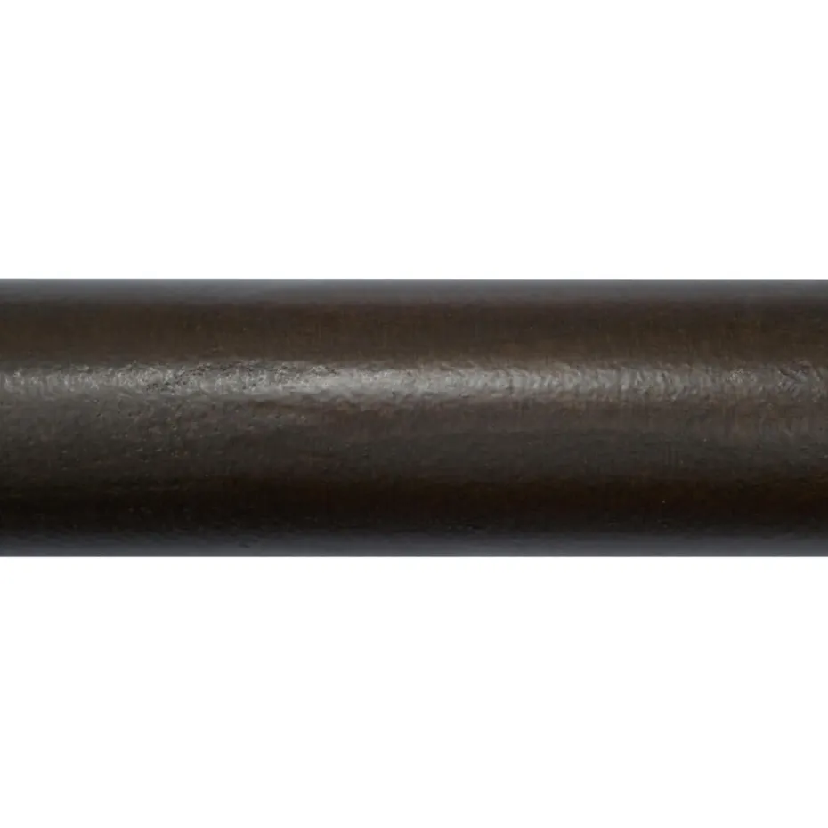 Kwantum Gordijnroedes | Gordijnroede 200cm Walnoot Bruin Hout Ø28mm