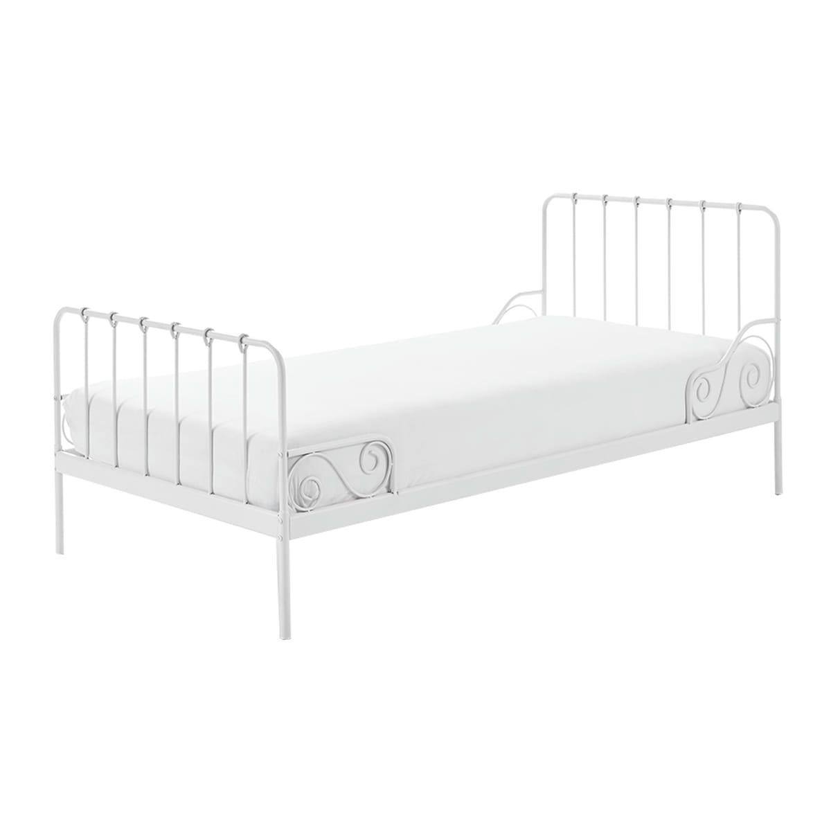 ALICE - Lit 90x200 sommier inclus blanc