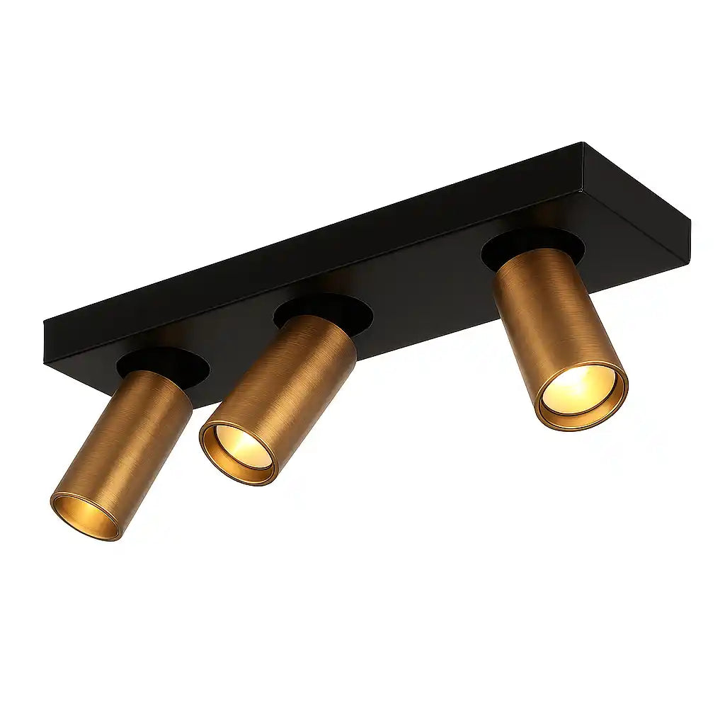 Highlight spot Eliano - 3 lichts - 36 x 12.5  cm - brons