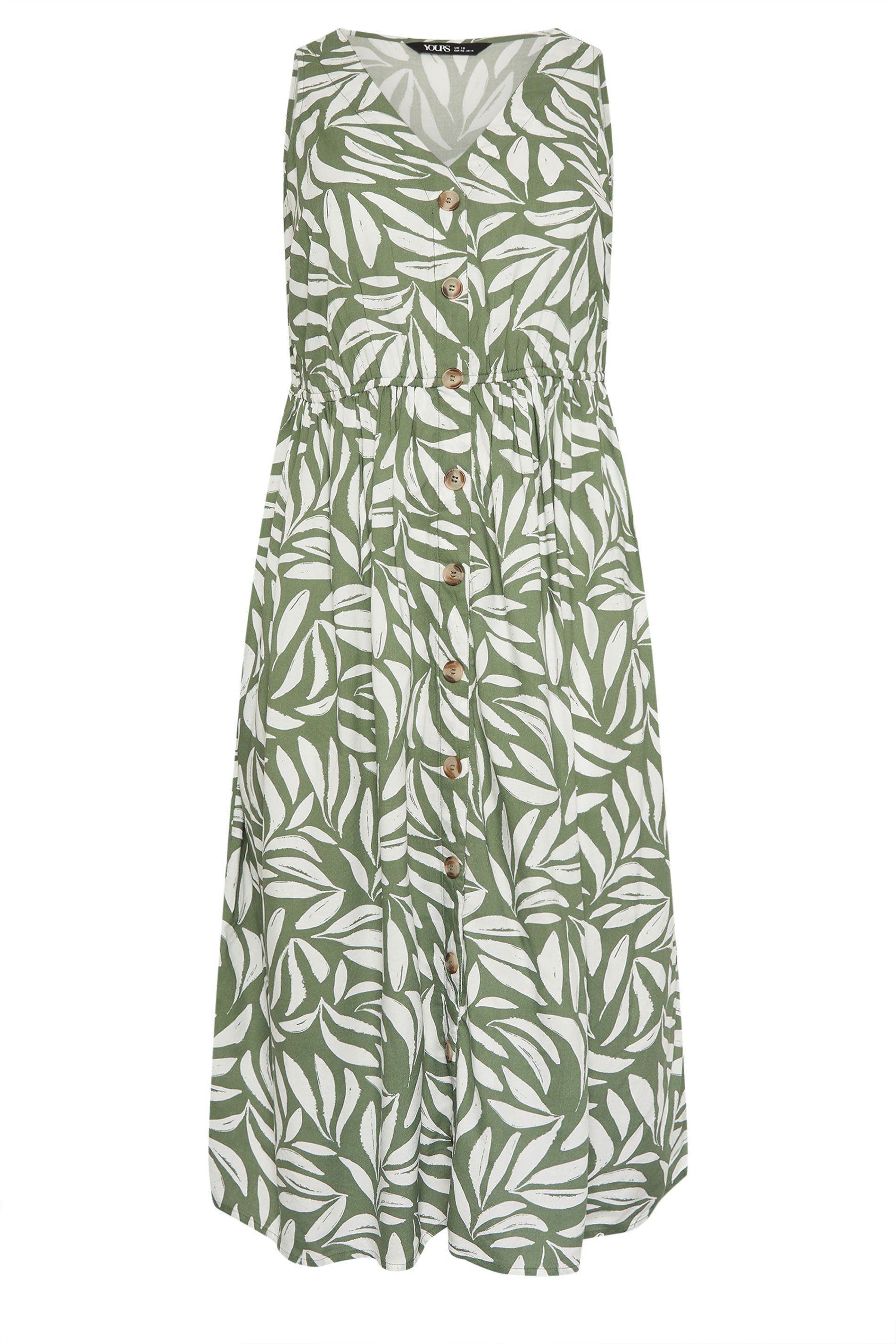 Yours Leaf Print Sundress