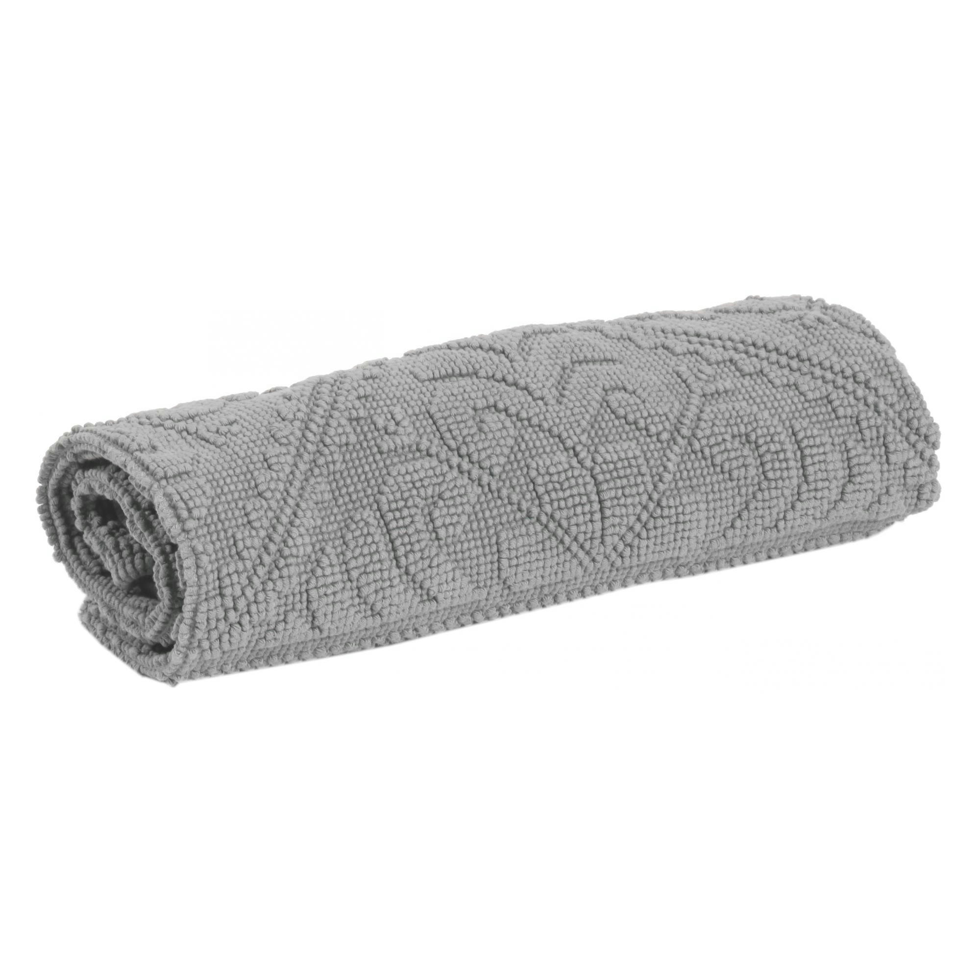 ENZO - Tapis de Bain  en coton orage 54 x 64