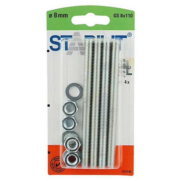 GJENGESTANG STABILIT 8X110MM 4STK