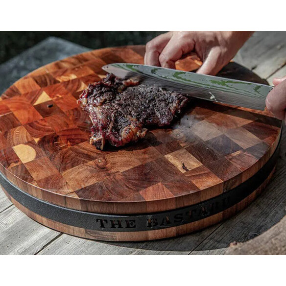 Billot de boucher barbecue en acacia ø 40 cm - The Bastard