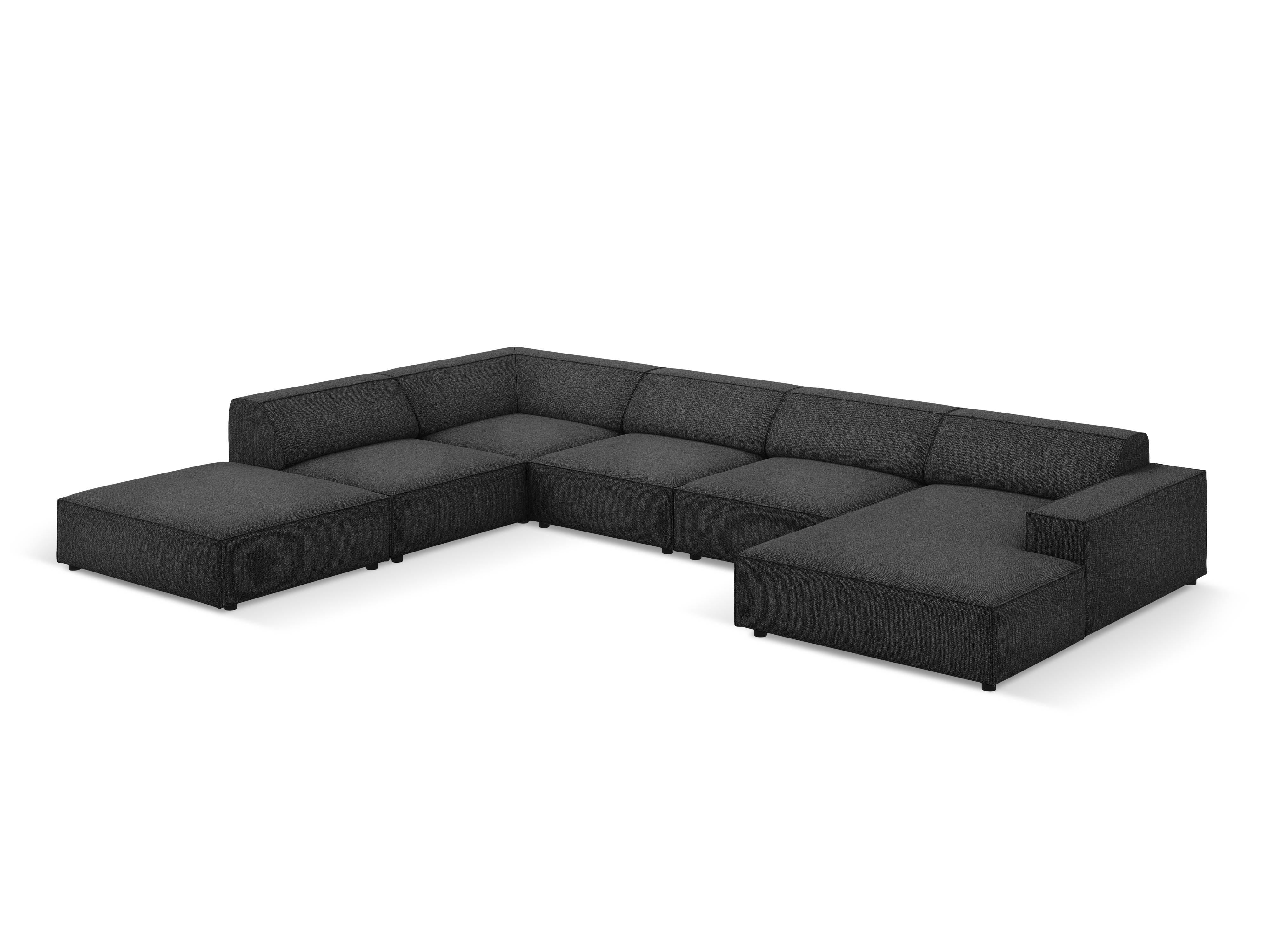 7-zitshoekbank Jodie links chenille