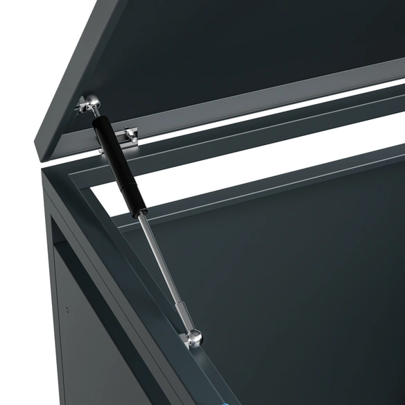 Mülltonnenbox »Lacina«, BxHxT: 200 x 116 x 80 cm, für 3 x 240 L Mülltonnen, Stahl