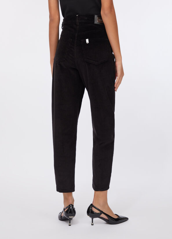 Pantaloni balloon in velluto