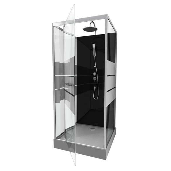 Komplettdusche, HxT: 220 x 80 cm