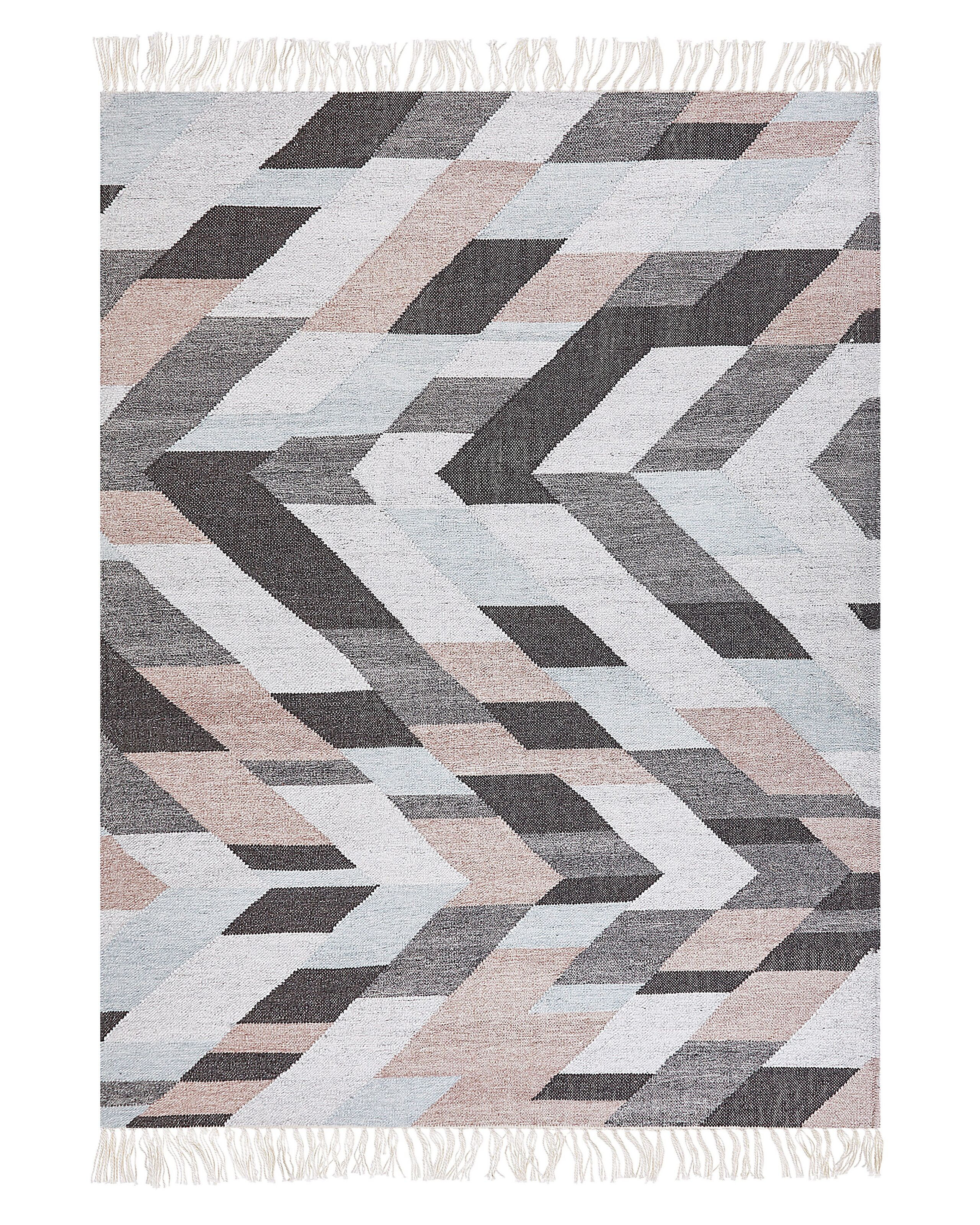 Dywan z juty pleciony 140x200 cm wielokolorowy