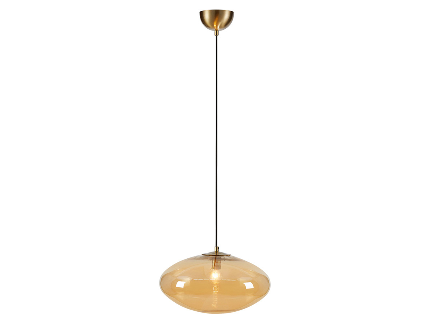 Lampa wisząca Locus szklana złota