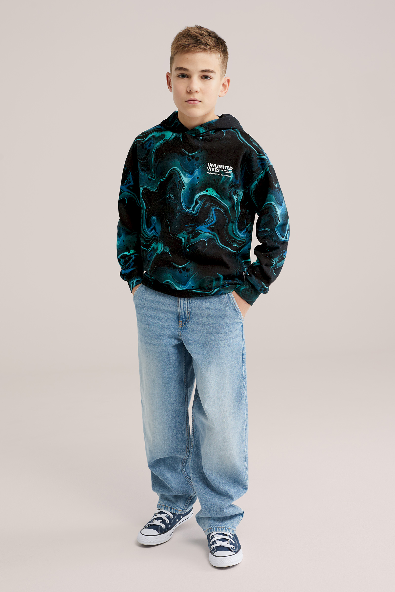 Jongens hoodie met print