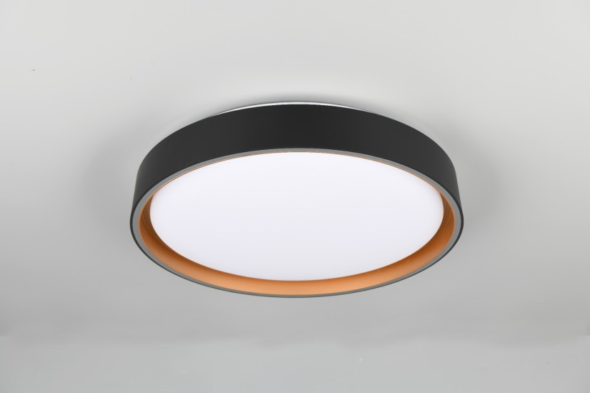 Plafon FELIS z pilotem okrągły czarny LED 1x24W 40cm 2500lm IP20 RL