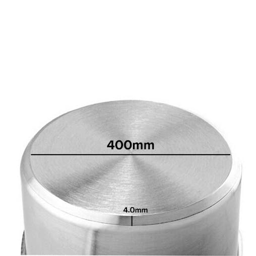 SOGA Stock Pot Thick Stainless Steel Without Lid 50L 18/10