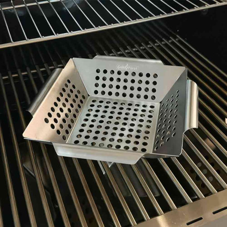 Petit panier à légumes en inox - Grillfürst