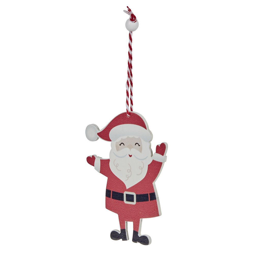 Décoration de No&euml;l en bois à suspendre