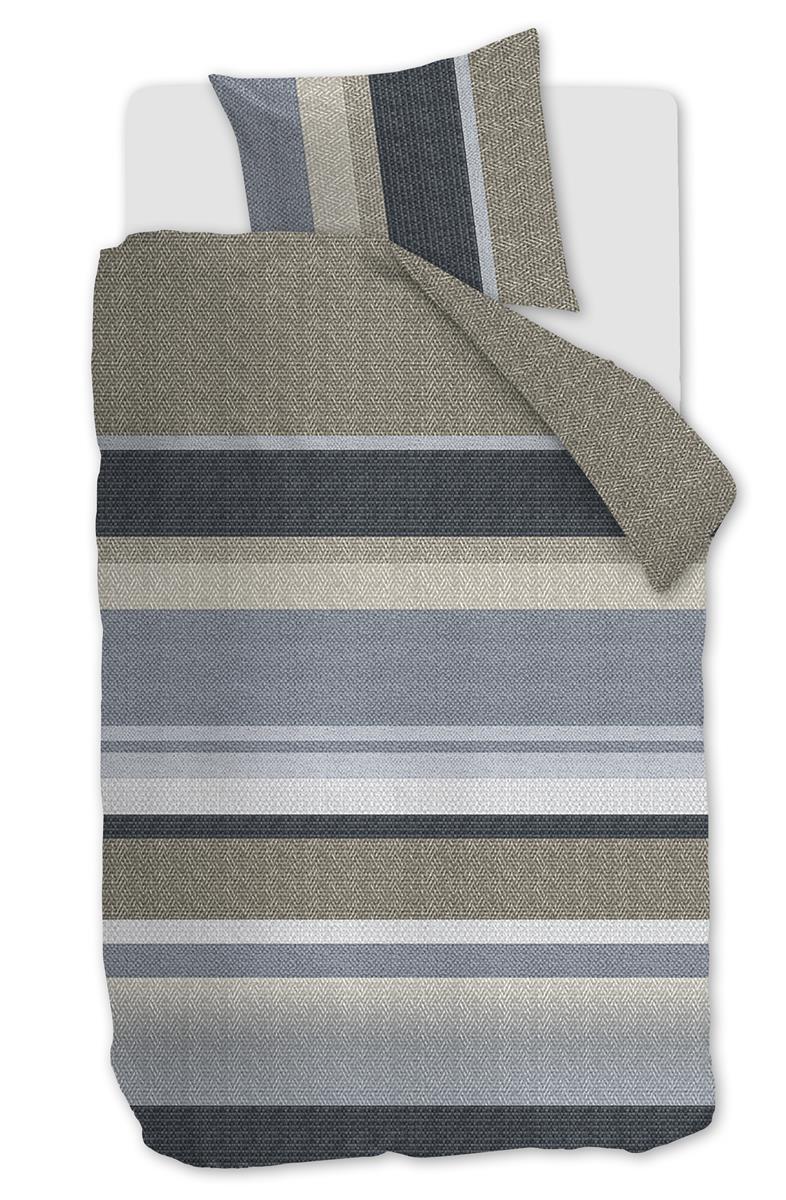 Beddinghouse dekbedovertrek Jorren - 140x200/220 cm - blauw grijs