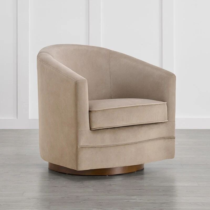 Theresa Swivel Accent Chair Armchair Upholstered Barrel Chair