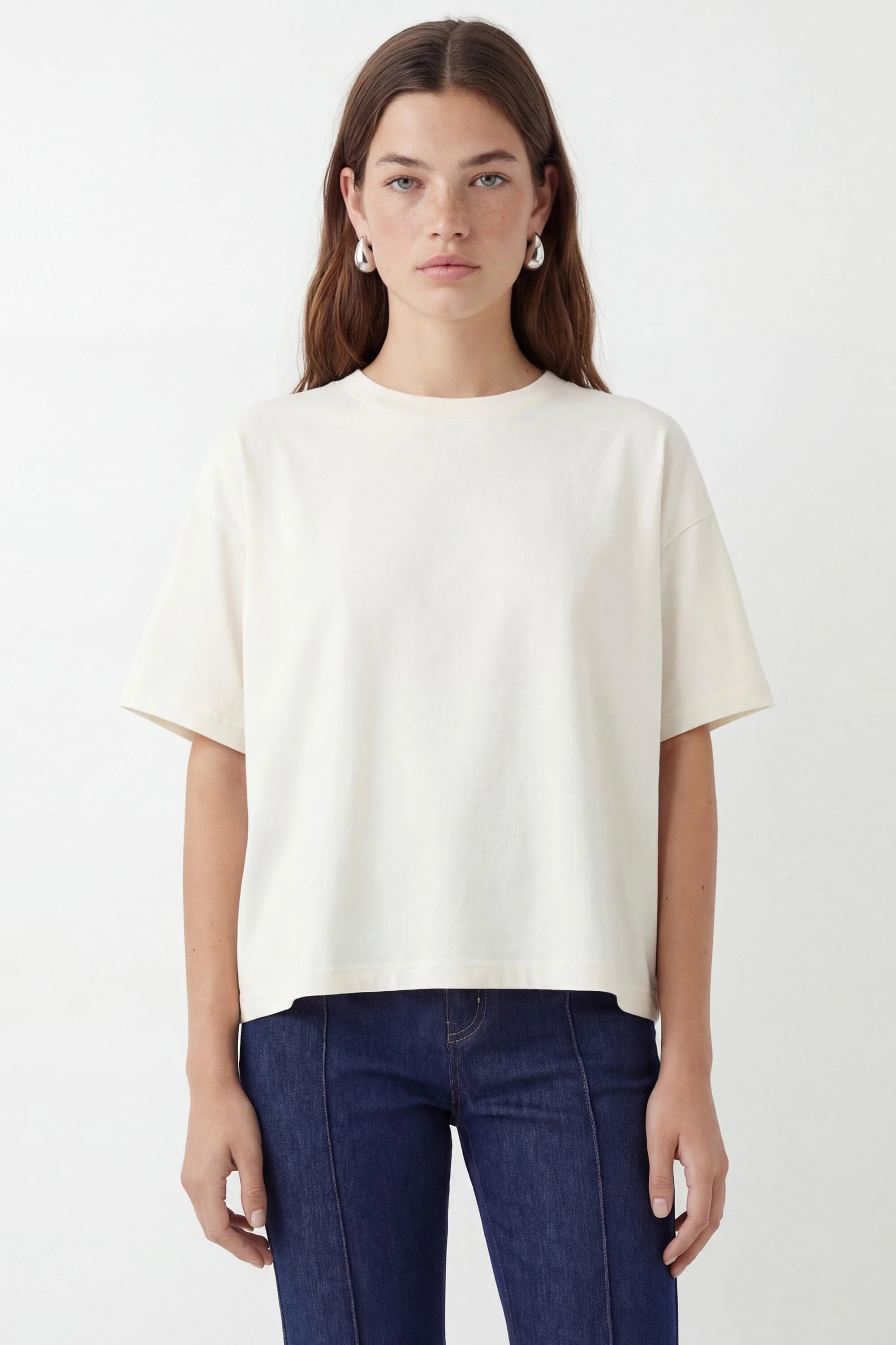 T-SHIRT - AMBRE - BLANC