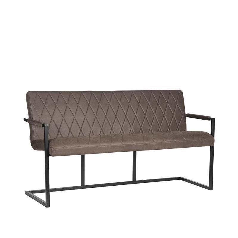 LABEL51 Eetkamerbank Denmark - Antraciet - 155x62x86cm
