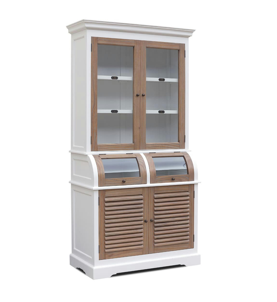 - Vitrine en bois bicolore H 110cm