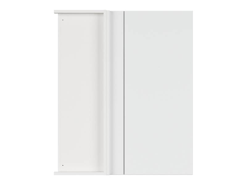 Szafka kuchenna górna Top Line 2 80 cm narożna lewa śnieżny super mat zabudowuje naroże 80x95cm