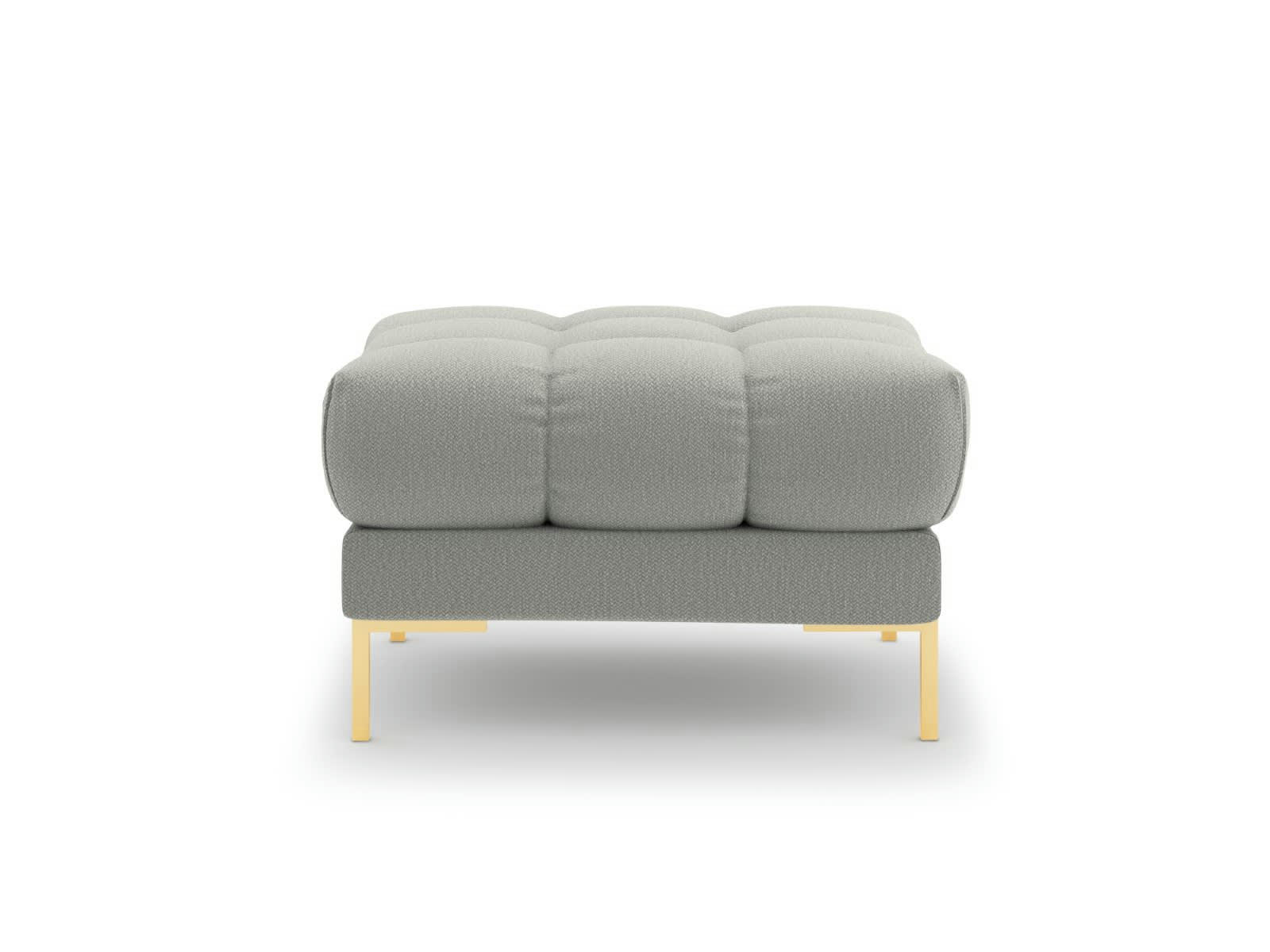 MAMAIA - Pouf 1 place en tissu structurel gris clair