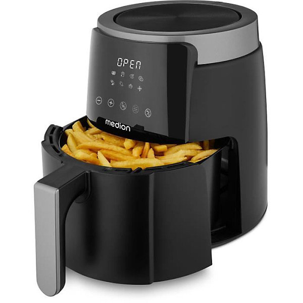 Friteuse Electriquea air chaud - MEDION - MD13030 - 4,7 L - Digitale - 1500 W - Noir