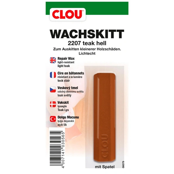 Wachskitt, 20 g, teak, inkl. Spatel