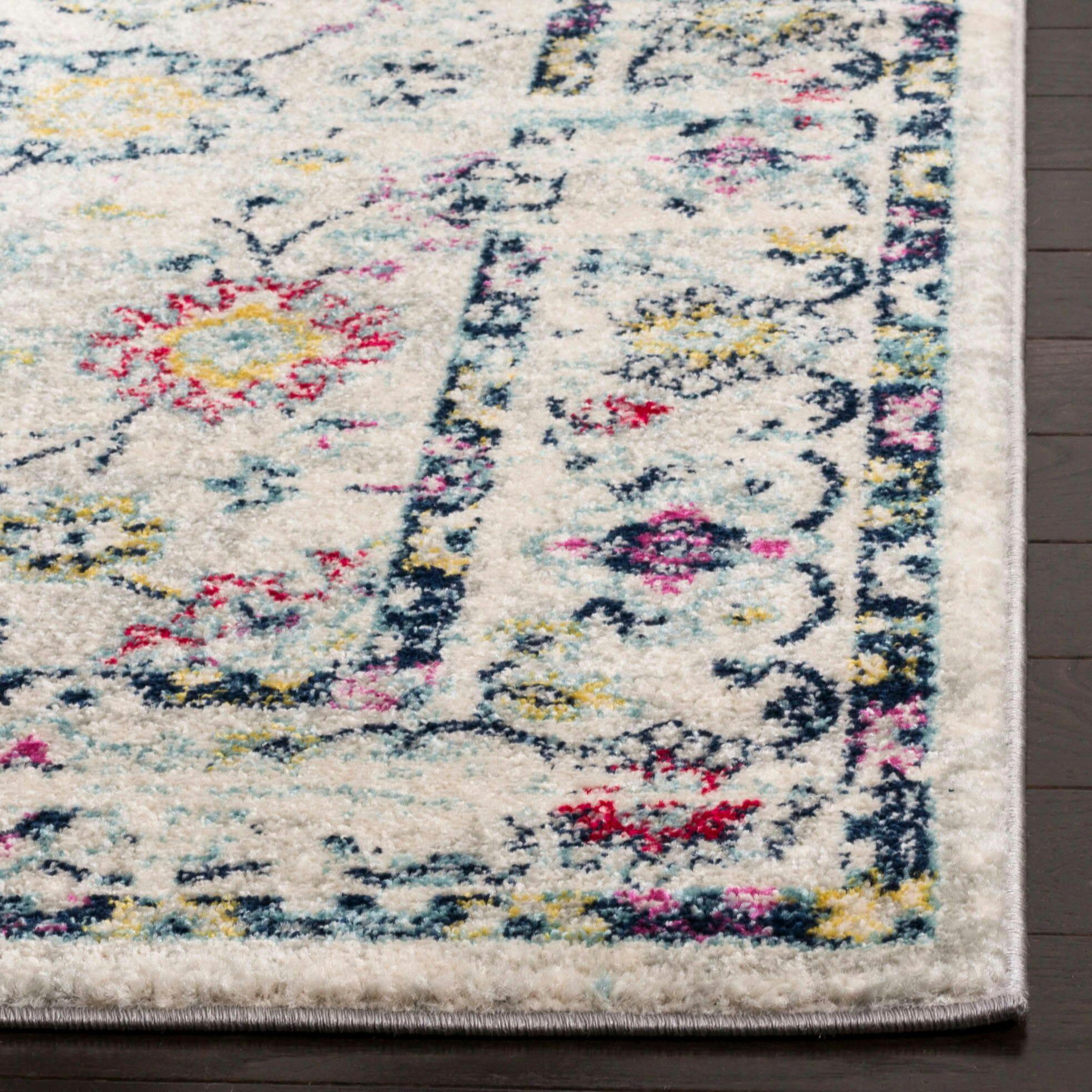 Safavieh Madison 923 Rug, Light Grey/Fuchsia