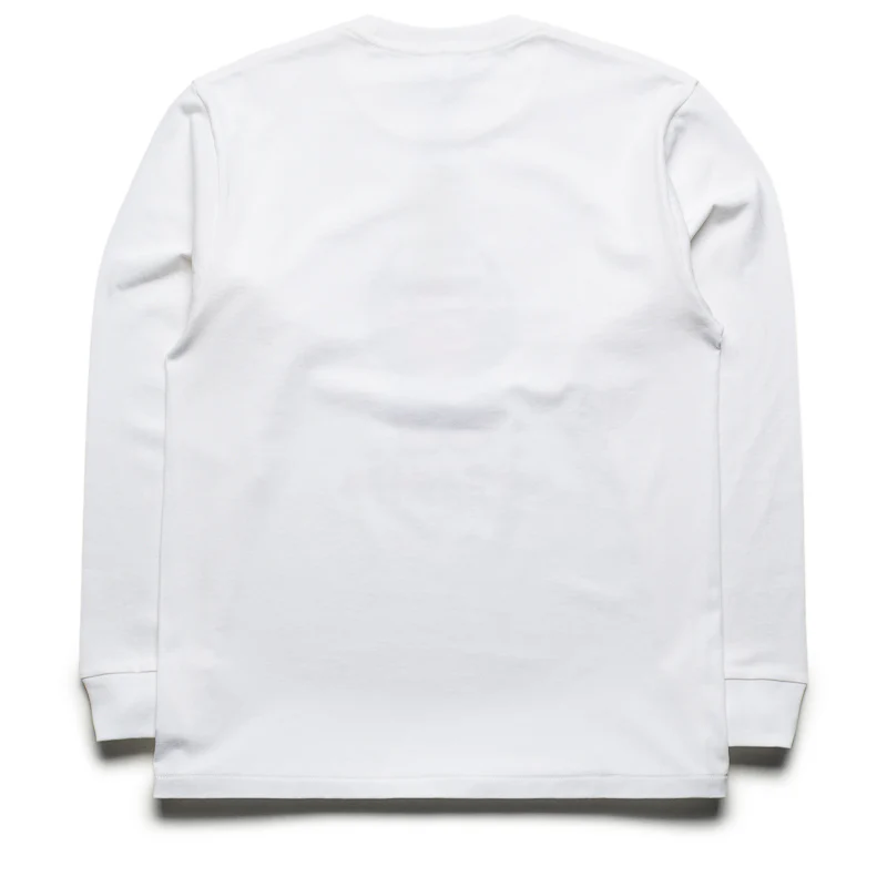 A Bathing Ape 1st Camo Milo Shark FZH L/S Tee - White/Orange