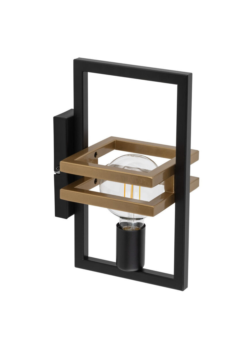 Kinkiet czarno-złoty Merci 1xE27x15W wym:31x14,5x20cm IP20 Sigma