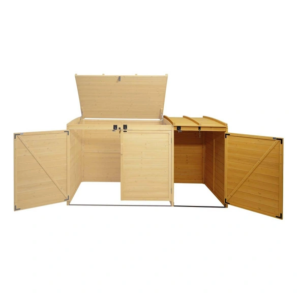 Mülltonnenverkleidung »MVG-H75«, XL 1er/2er, BxHxT: 68 x 120 x 104 cm, Holz
