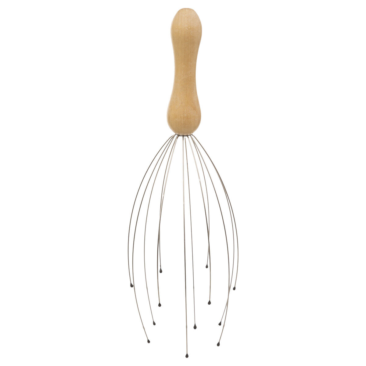 Massajador para cabeça cabo em madeira