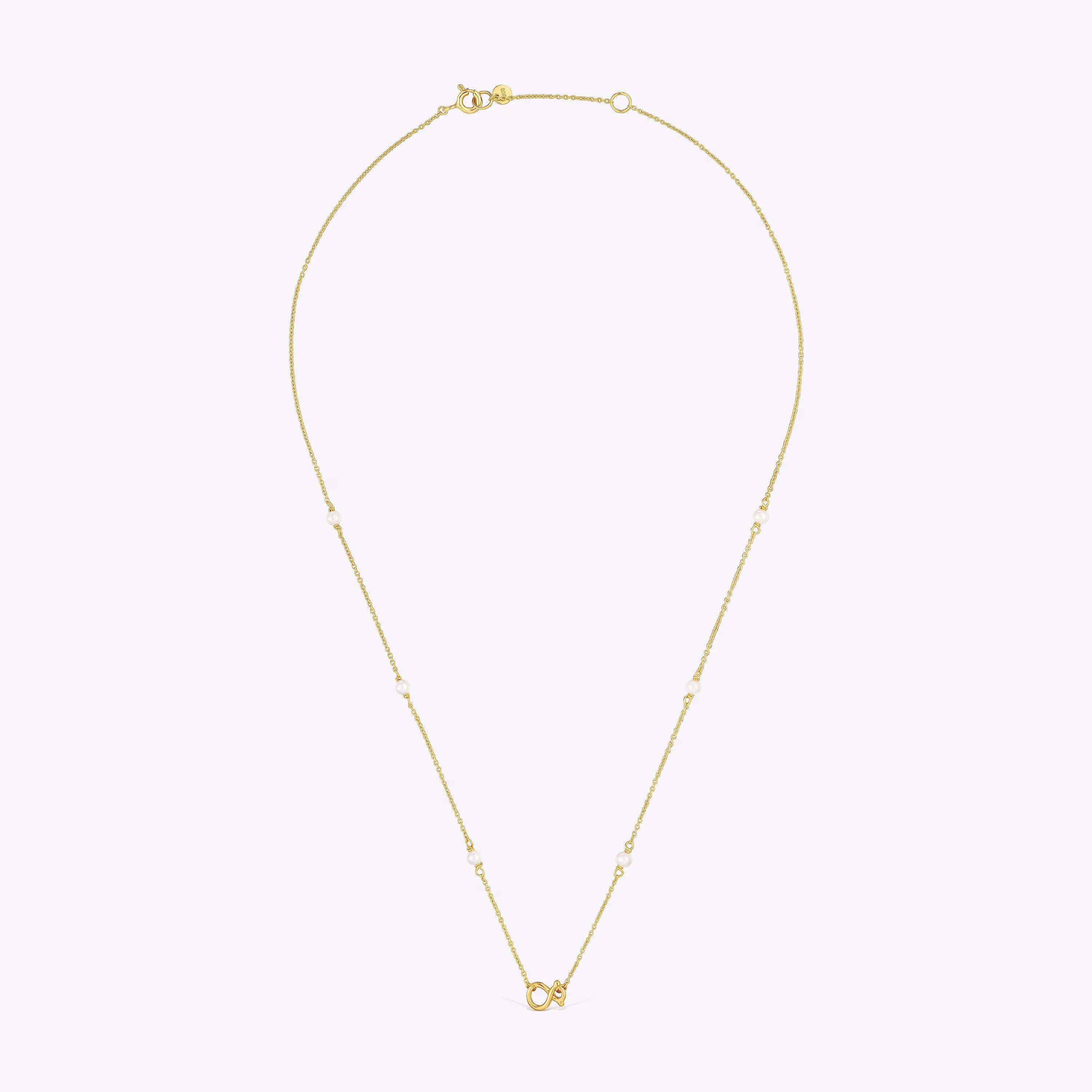 Collar de oro 9 kt, perlas cultivadas y motivo oso 8 mm TOUS Infinity