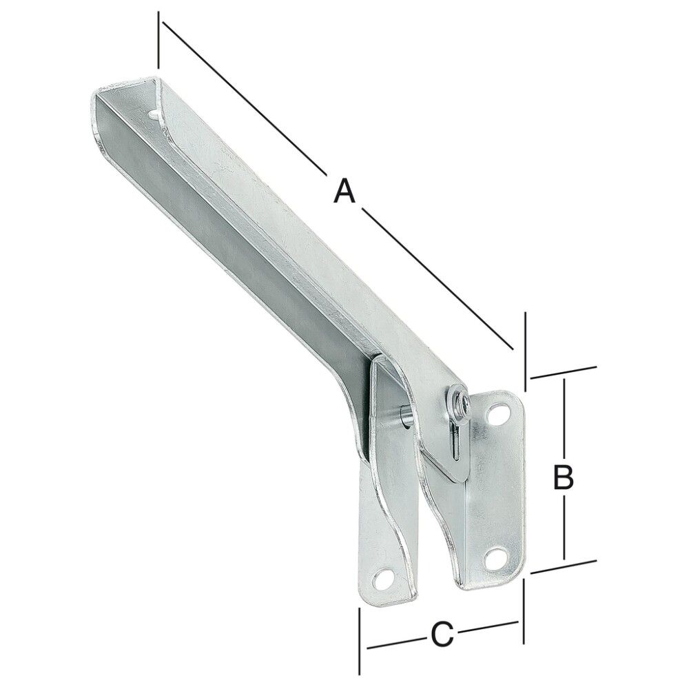 HYLLEKNEKT 285X60MM GALVANISERT