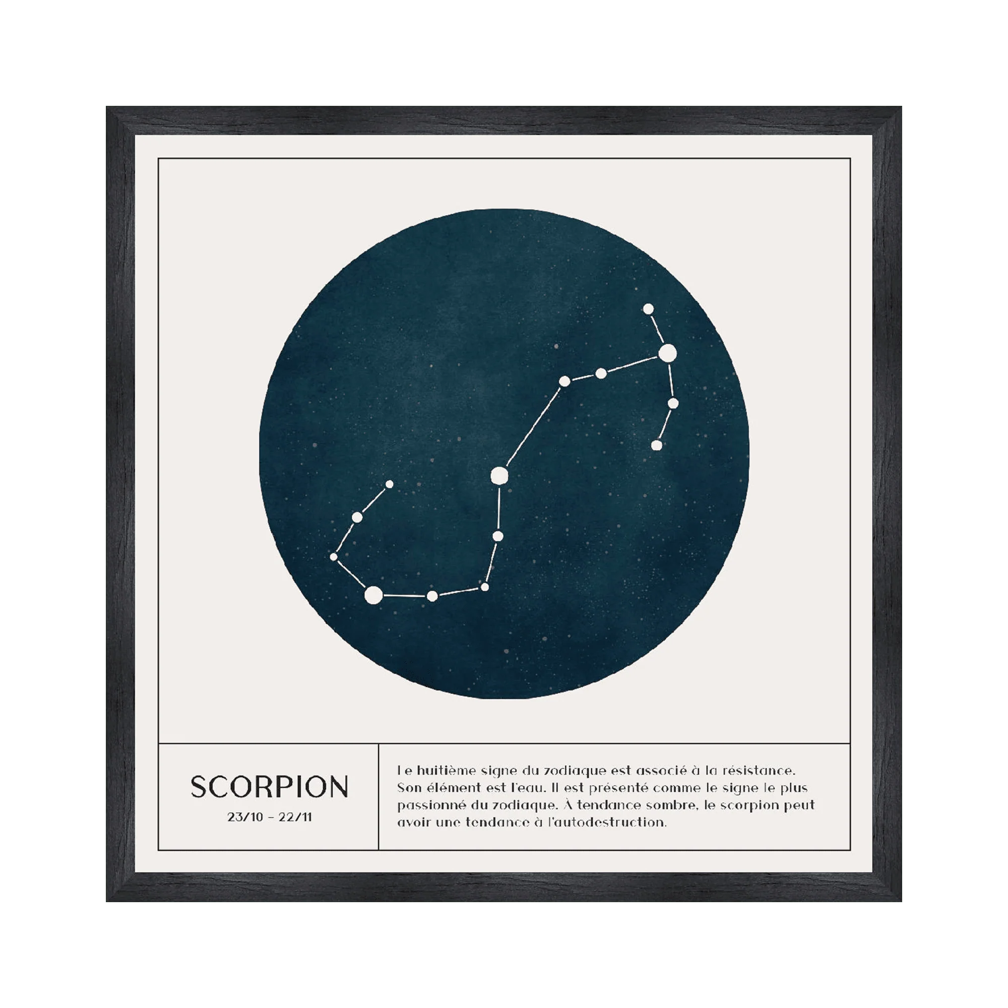 4MURS Tableau SCORPION coloris blanc