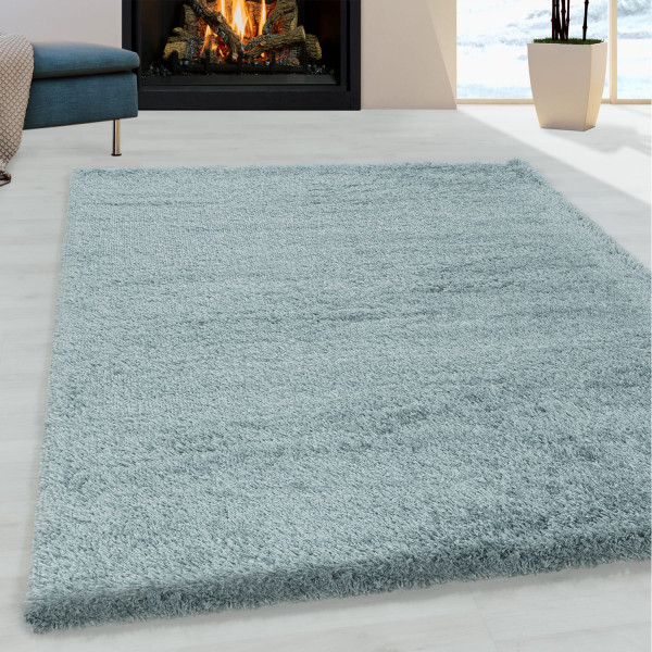 Dywan shaggyFluffy Super Soft lazurowy 120 cm x 170 cm