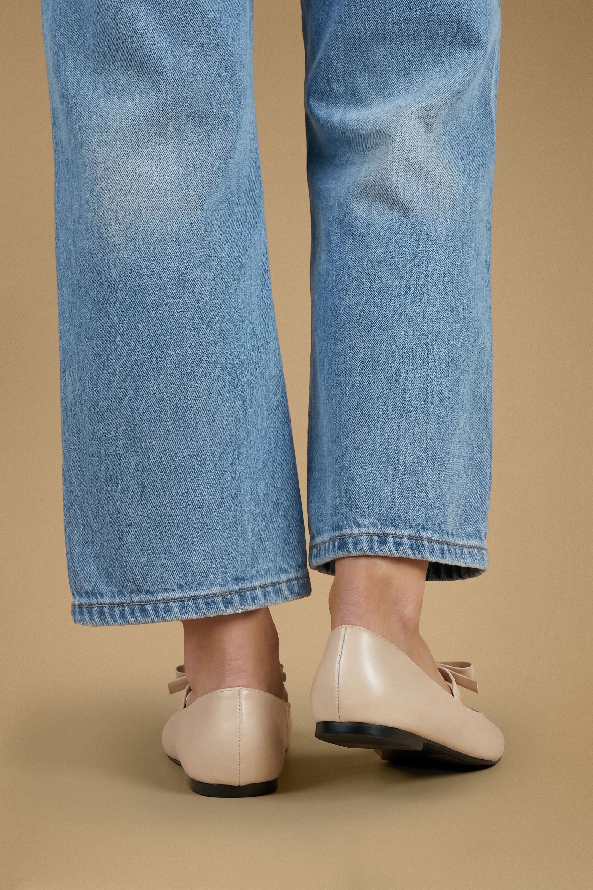 Oasis Pippin Bow Detail Mary Jane Ballet Pumps