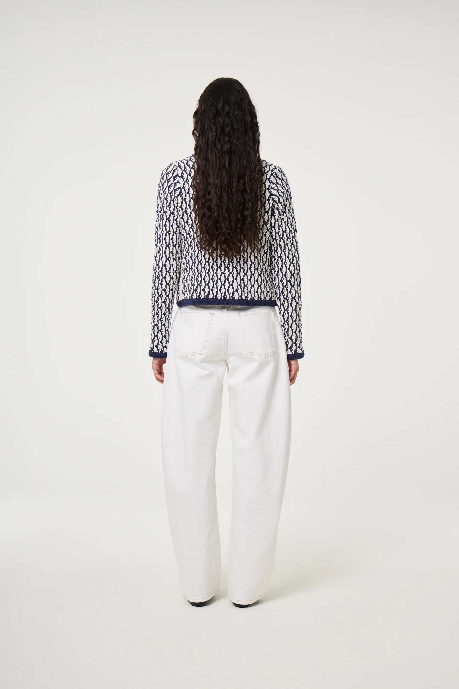 Betty Barrel Jeans | Cream White