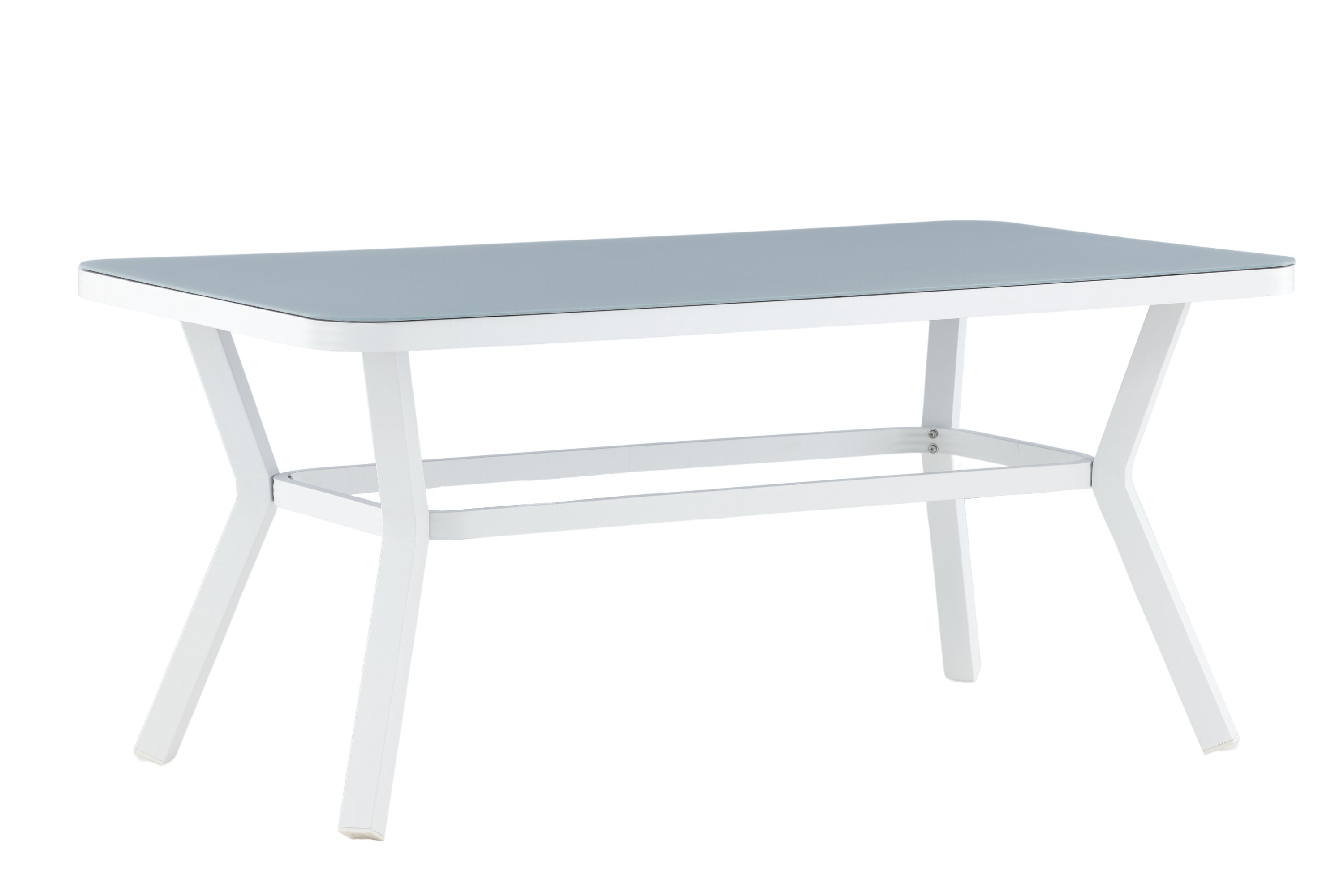 Rebellenclub Rechthoekige Tuintafel Amary - 160 x 90cm - Wit