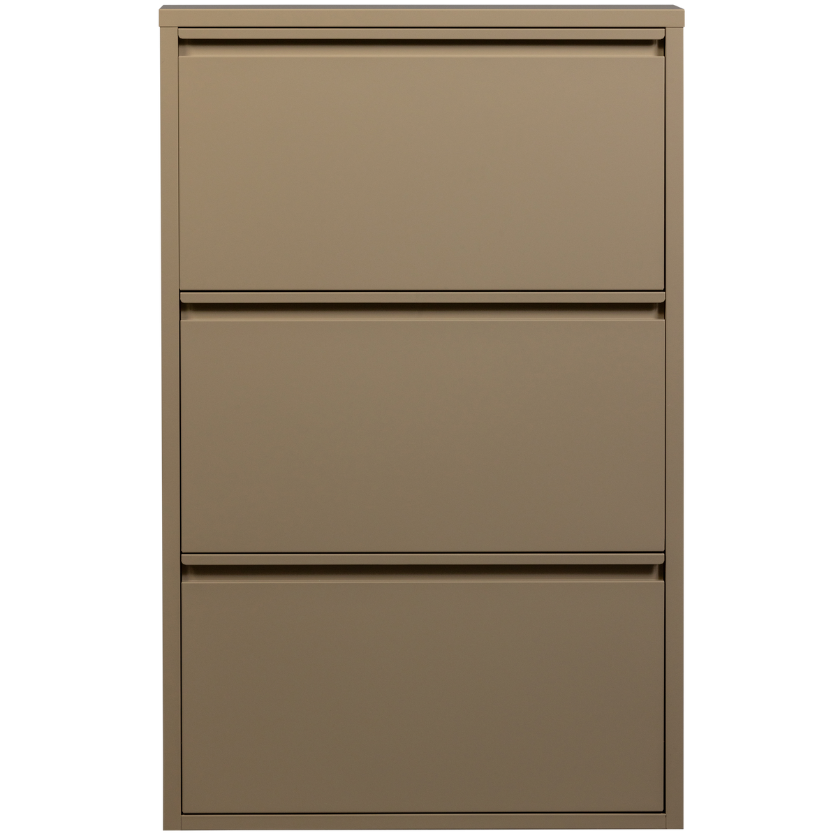 WOOOD 3-vaks schoenenkast Sabine - Metaal - Zand - 103x66x16