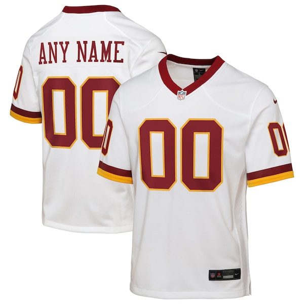 Washington Commanders Nike Youth Game Super Bowl Era Custom Jersey - White/Burgundy