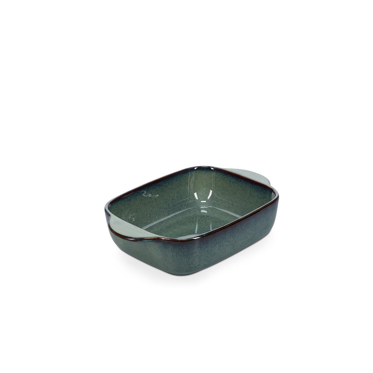 Salt & Pepper - Ovenschaal 25/19,5x16,5xH6cm groen/blauw Meridian
