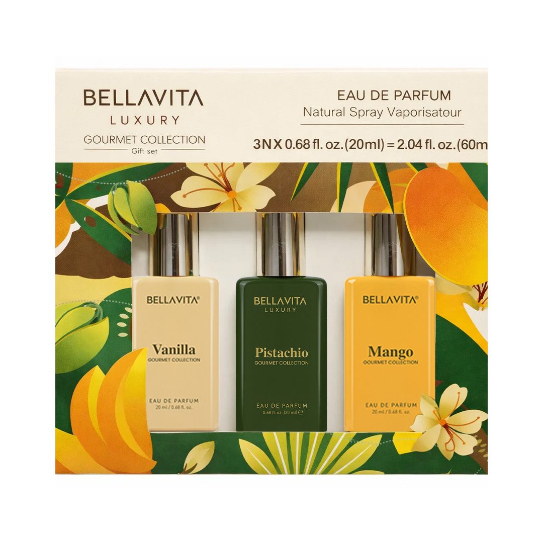 BELLAVITA LUXURY Gourmet Collection Gift Set For Both EDP 3 x 20ml
